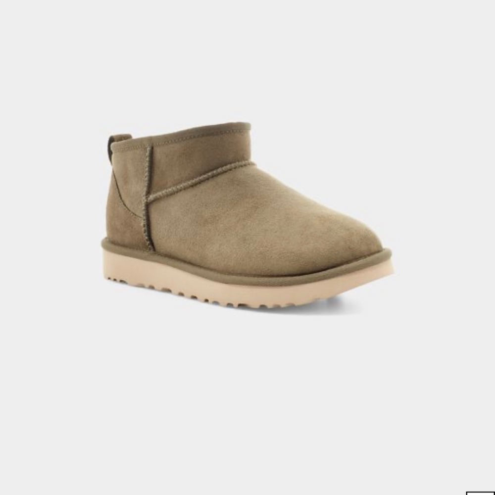 UGG Classic Mini Booties Burnt Olive Size 5